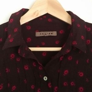 JIGSAW - summer red floral shirt dress